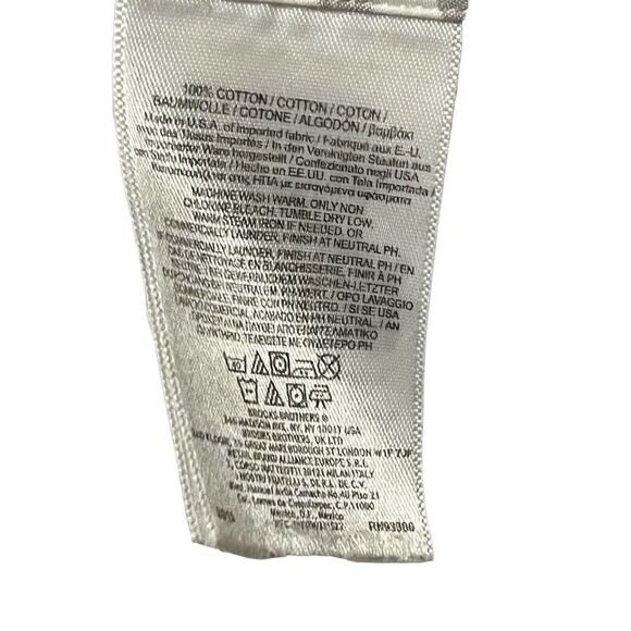 Brooks Brothers Black Fleece Thom Browne Gray White Gingham Cotton Size BB1 - Picture 9 of 12